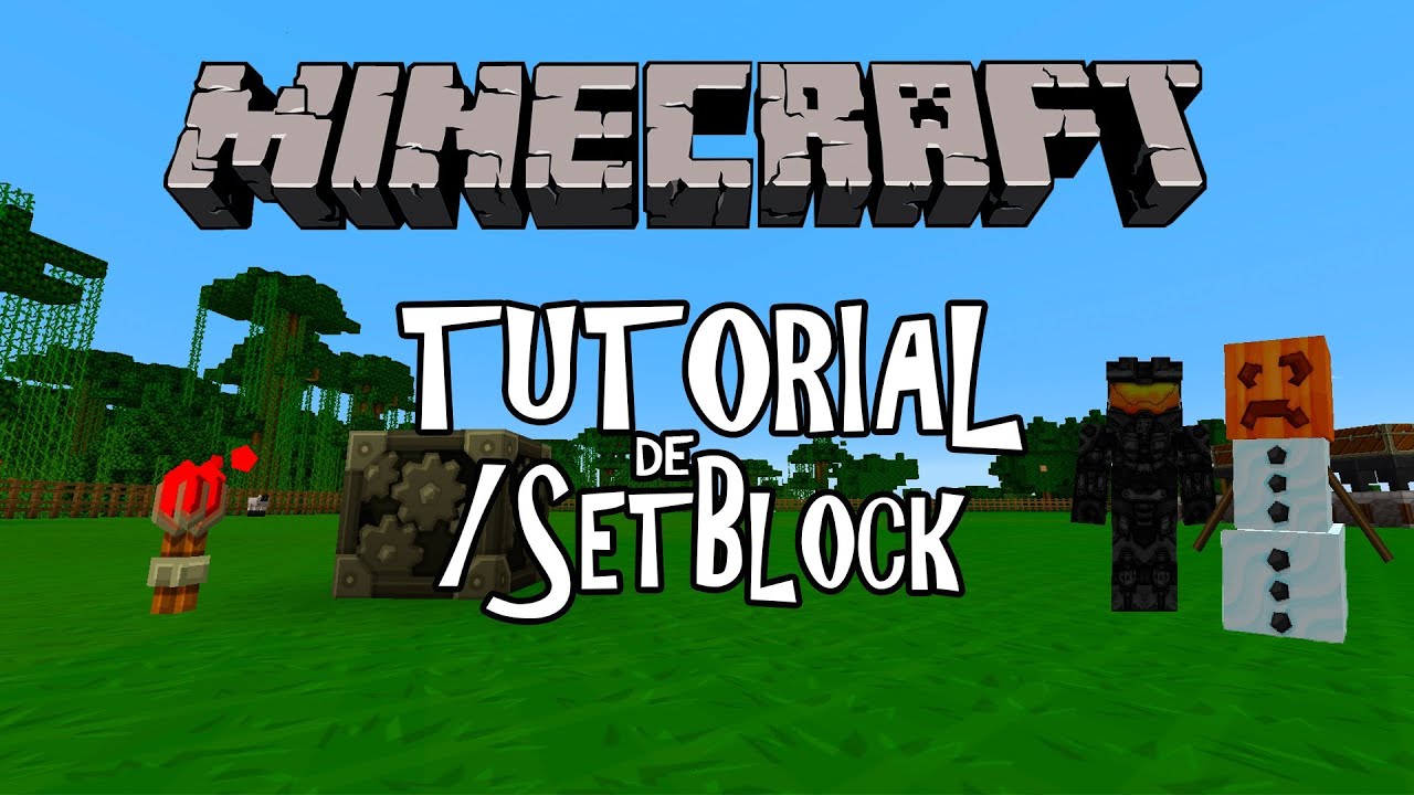 MineCraft 1.7.5 Como usar comando /SetBlock - YouTube