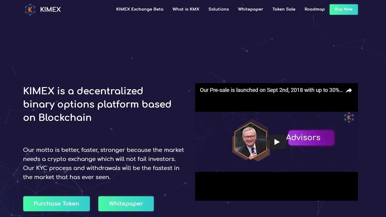 Kimex - A Decentralized Binary Options Platform Based On Blockchain -  YouTube