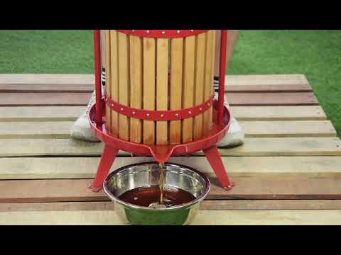 SZZ T Handle Wood Fruit Press 12L-18L