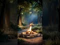 Deep Calm Piano Ambient Music｜Relaxing Warm Cozy Background Music Campfire Forest Night Soft