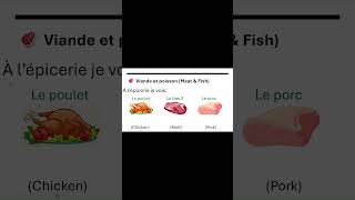 Learn French FAST 🛒 Meat, Dairy &amp; Drinks 🇫🇷 #Shorts