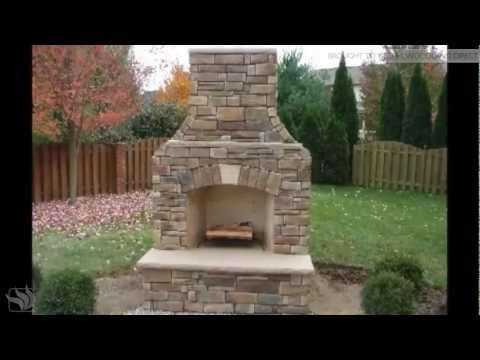 Firerock Outdoor Fireplace Installation, Pre Engineered Outdoor Fireplace