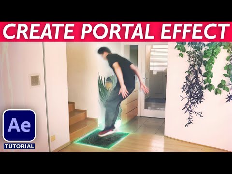 HOW TO JUMP THROUGH A 3D PORTAL - After Effects VFX Tutorial