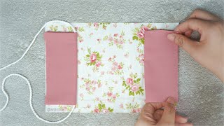 EASY ORGANIZER POUCH ✨ Create Your Daily Storage Pouch with this DIY Drawstring Bag Tutorial by Anjurisa 4,879 views 3 months ago 7 minutes, 26 seconds