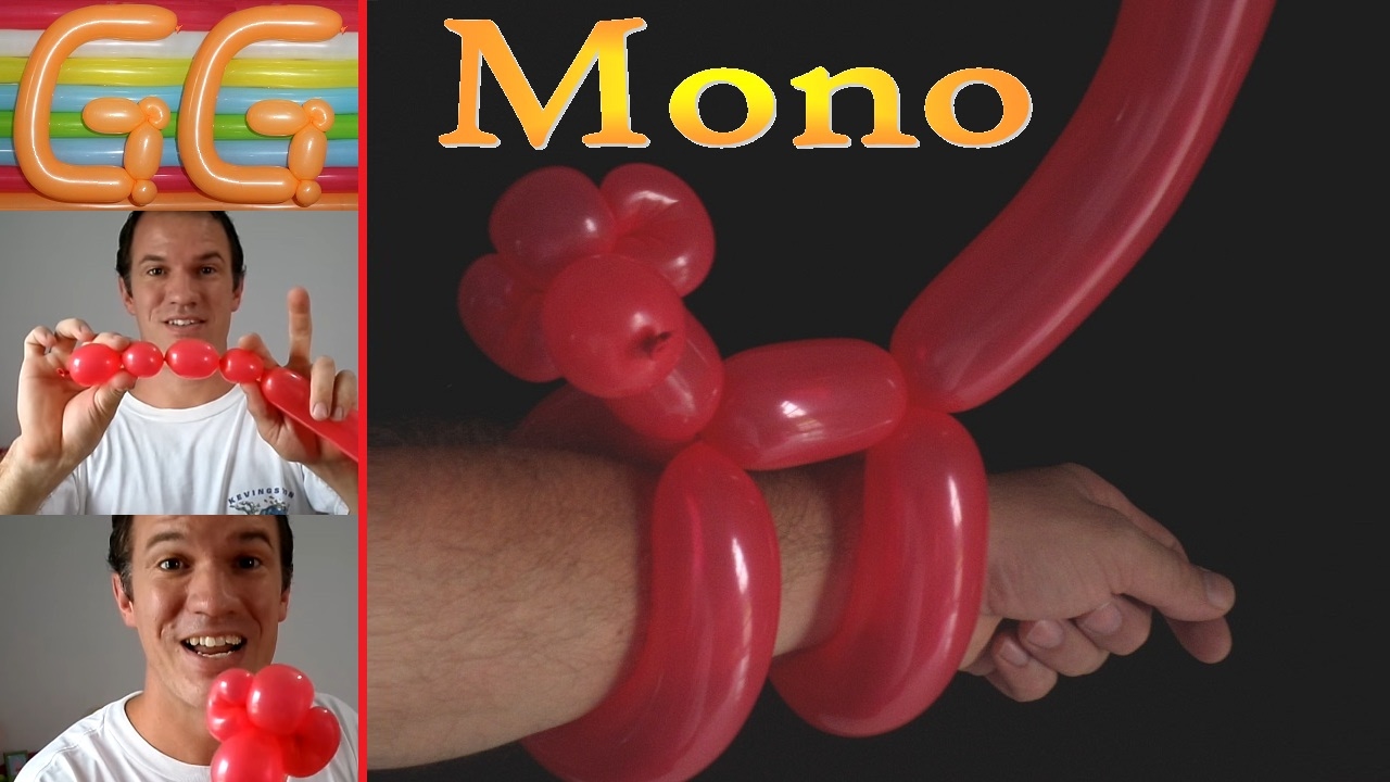 Motivar Cereal mal humor ONE BALLOON MONKEY BALLOON BRACELET - Balloon Animal - YouTube