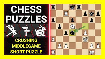 Chess Puzzles to Practice. Themes: Crushing, Middlegame, Short puzzle. Learn Chess
