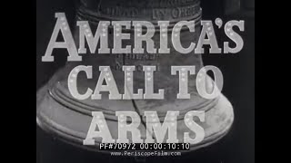 “ AMERICA’S CALL TO ARMS ” WWII USA HOME FRONT NEWSREEL  ARSENAL OF DEMOCRACY  70972