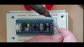 Soldering headers onto STM32 blue-pill