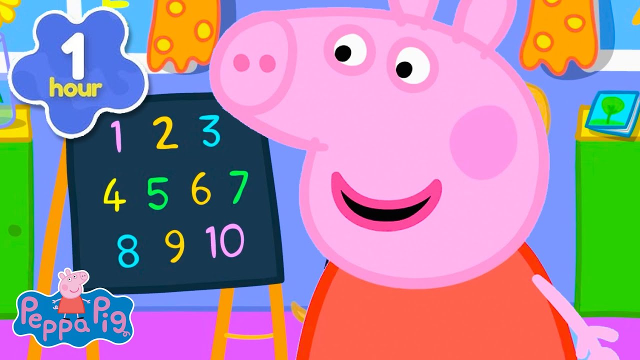 🏫Peppa lærer å telle på skolen! | Peppa Gris | Tegnefilmer for barn