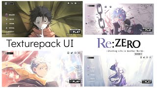 5 Texturepack UI Anime Re Zero Terbaik Dan Ringan Suport Hp Kentang Mcpe [ 1.23 - 1.26 ]