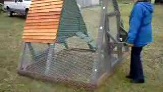 Portable chicken tractor coop or duck pen - Duckingham Palace This is our new chicken tractor..... actually it
