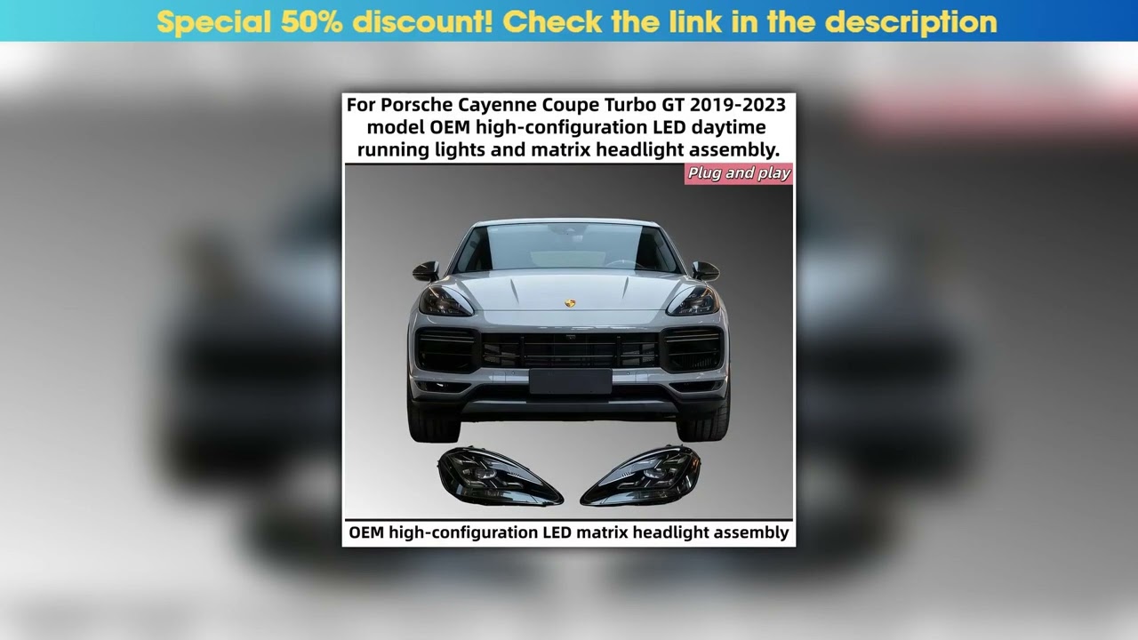 Deal For Porsche Cayenne Coupe Turbo GT 2019-2023 model original high-configuration LED daytime run