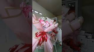review buket bunga artificial sederhana #santidwiriani #bouquet