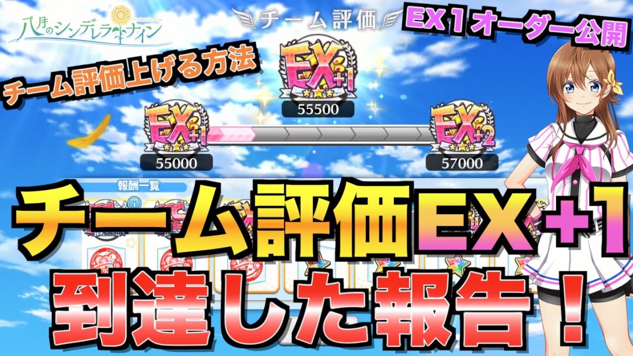 ハチナイ チーム評価ex 1到達報告とチーム評価の上げ方 624 Youtube