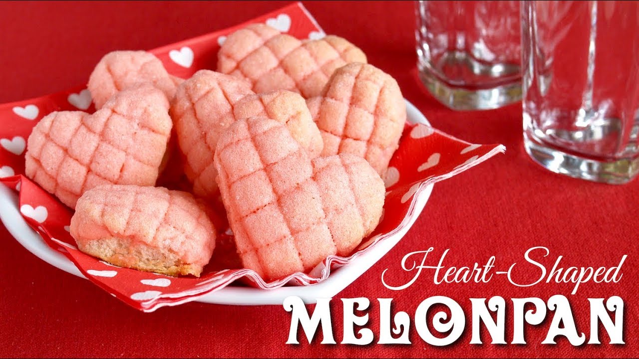 How to Make Heart-Shaped Mini Melonpan (Easy Cup Measurement Recipe) | OCHIKERON | ochikeron