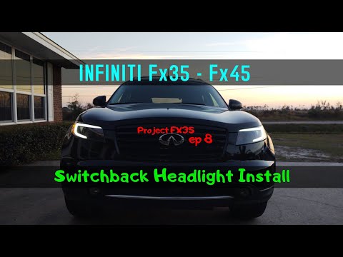 FX35 LED DRL Switchback Headlight Install (Project FX35 Ep 8)