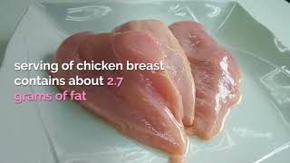 Nutritional information for a one ounce chicken breast