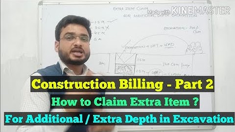 How to Claim Extra Item in Construction Billing - Part 2 Rate Analysis of Extra Item for Earth Work