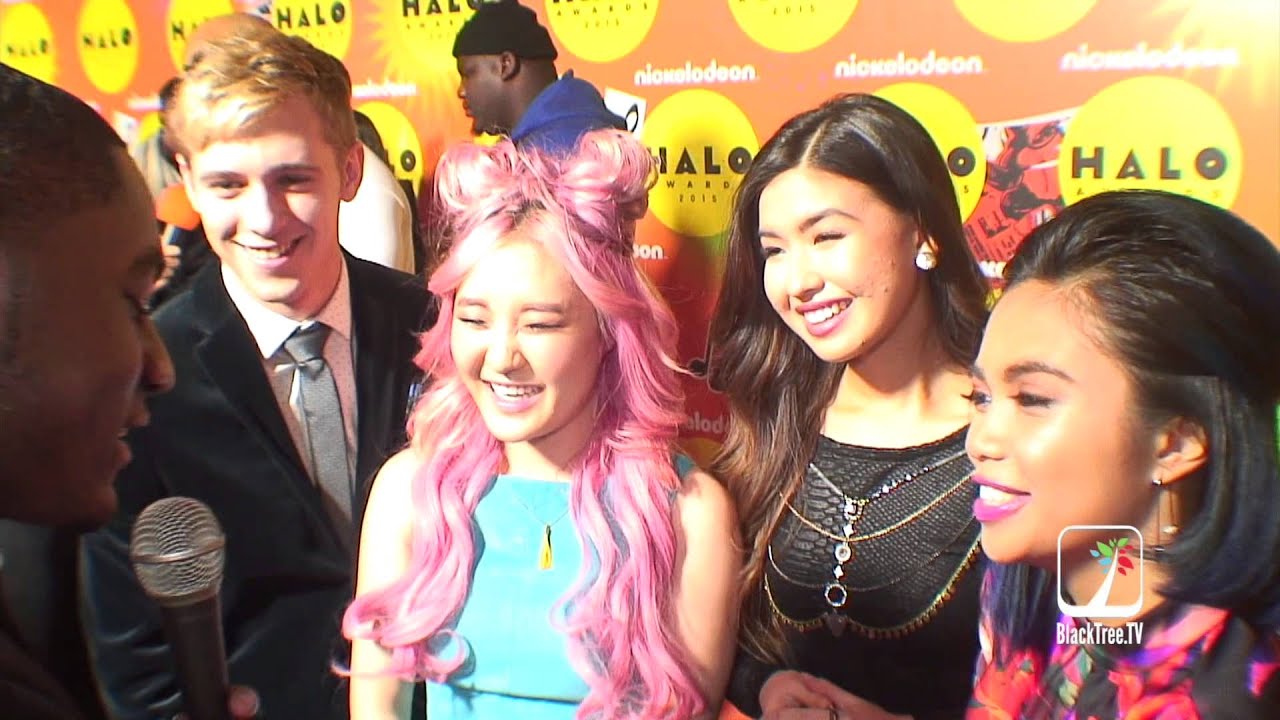 red rocks Cast of Nickelodeon's 'Make It Pop' at the 2015 HALO Awards