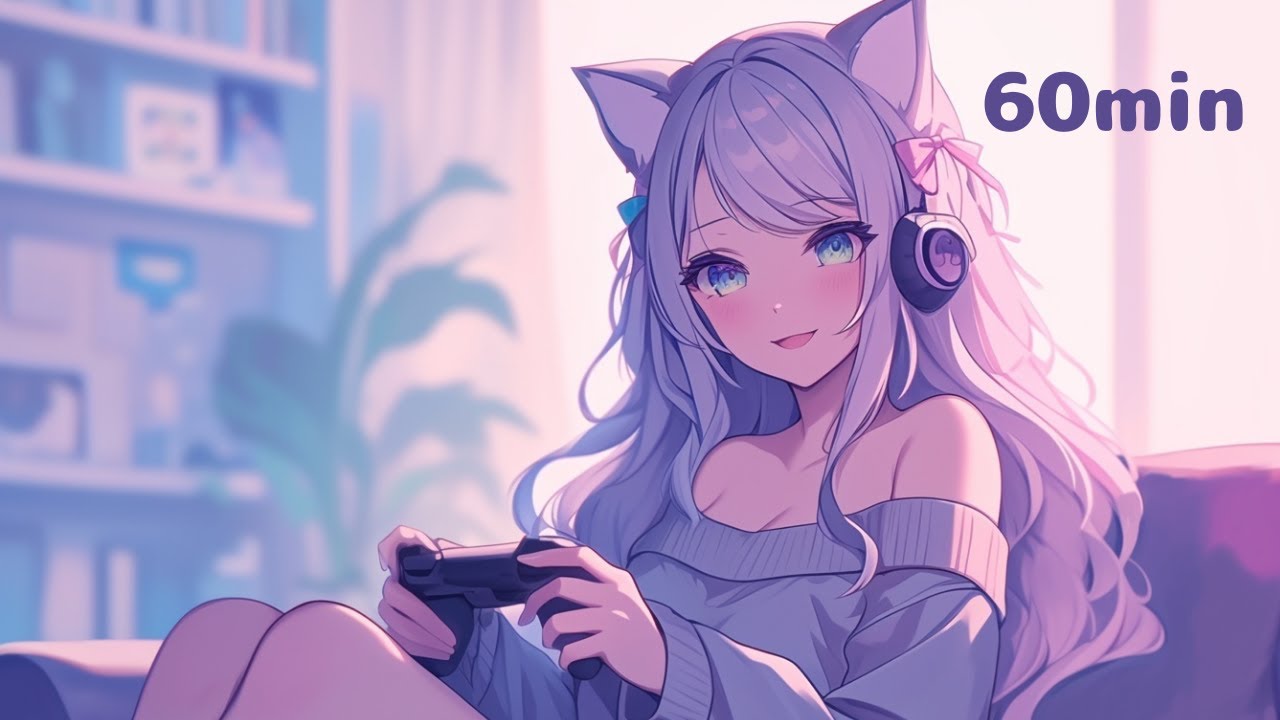 Cozy Night with Cat Girl | 集中できない🐱まったり | かわいい