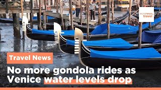Venice’s famous canals are running dry due to low tides and lack of rainfall
