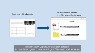 Setting File Names Using Barcodes with PaperStream Capture