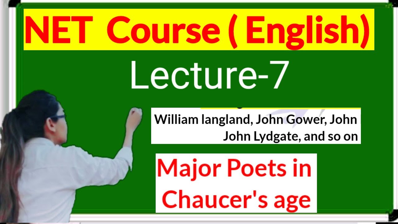 Lecture7, Major Poets in The age of Chaucer, Langland, Wycliffe, John