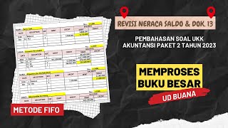 MEMPROSES BUKU BESAR UD BUANA  - PEMBAHASAN SOAL UKK AKUNTANSI PAKET 2 TAHUN 2023