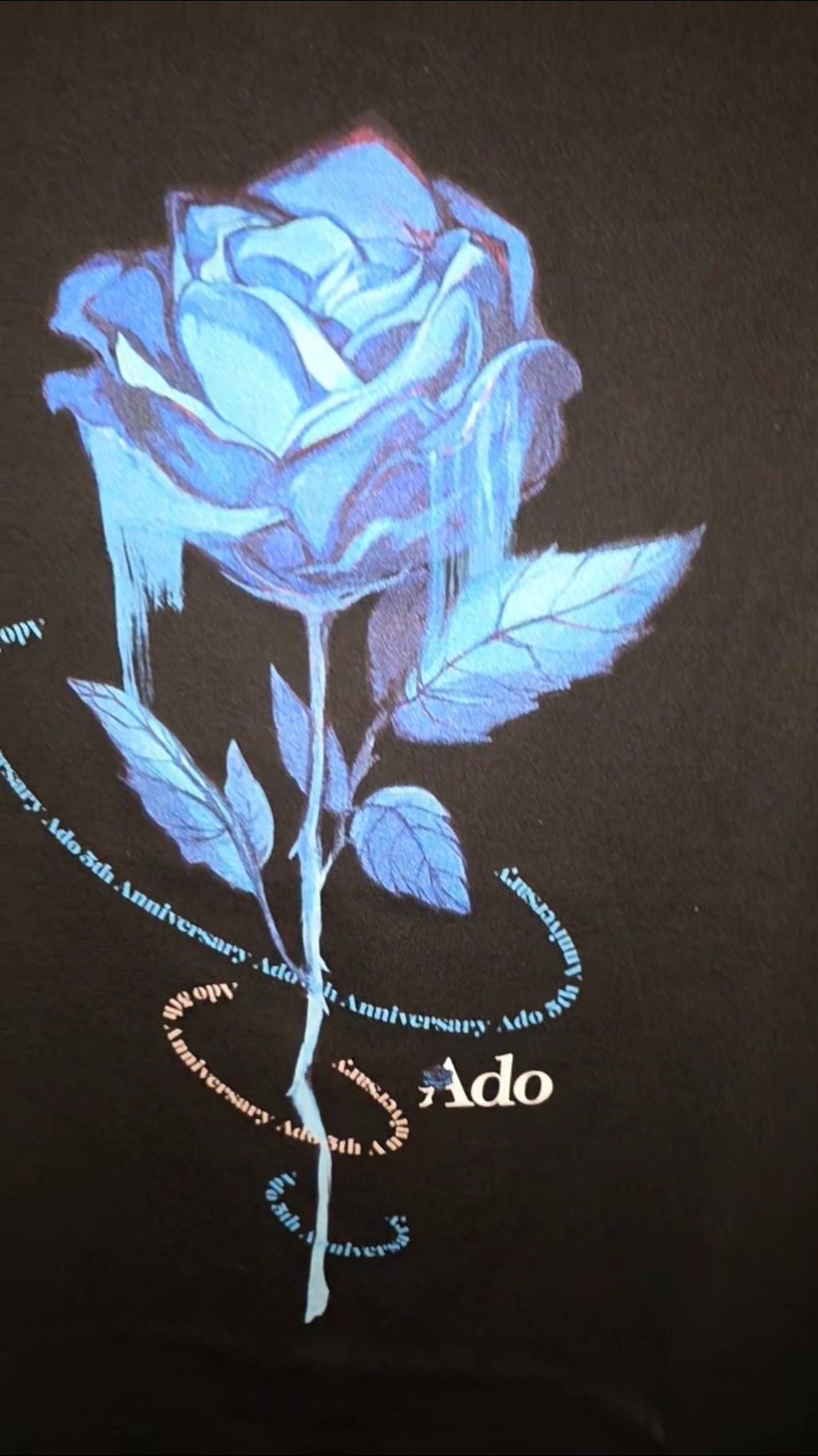 Ado Blue Rose T-shirt Ado 5th Anniversary Pop-up Store #ado - YouTube