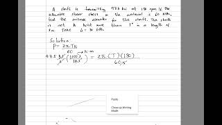 SHAFTINGS (MACHINE DESIGN) - RANDOM PAST BOARD EXAM PROBLEMS W/ SOLUTIONS (UPDATED)