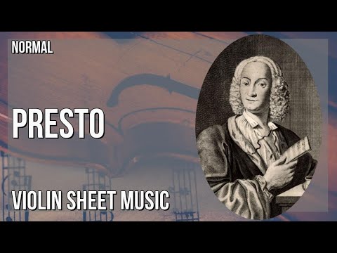 Violin Sheet Music: How to play Presto (Summer from The Four Seasons) (HARD) by Antonio Vivaldi