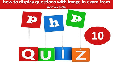 how to display questions with image option in admin side in online quiz