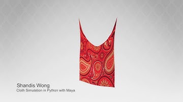 Cloth simulation in Maya Python