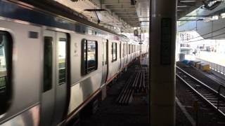相鉄線 横浜駅 新7000系 11000系 発車 E259系 通過