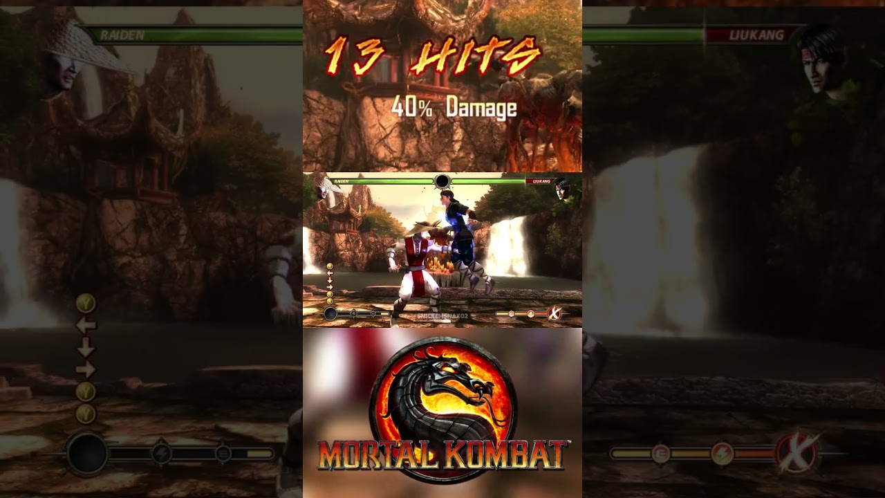 Raiden 40% Combo (Mortal Kombat 9)