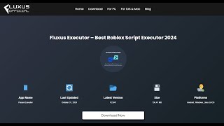 Download Fluxus Executor Roblox Script Executor