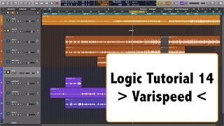 Logic Pro X deutsch  Tutorial  Teil 14 - Varispeed in Logic pro X