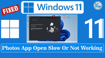 ✅ How To Fix Photos App Open Slow or Not Working in Windows 11