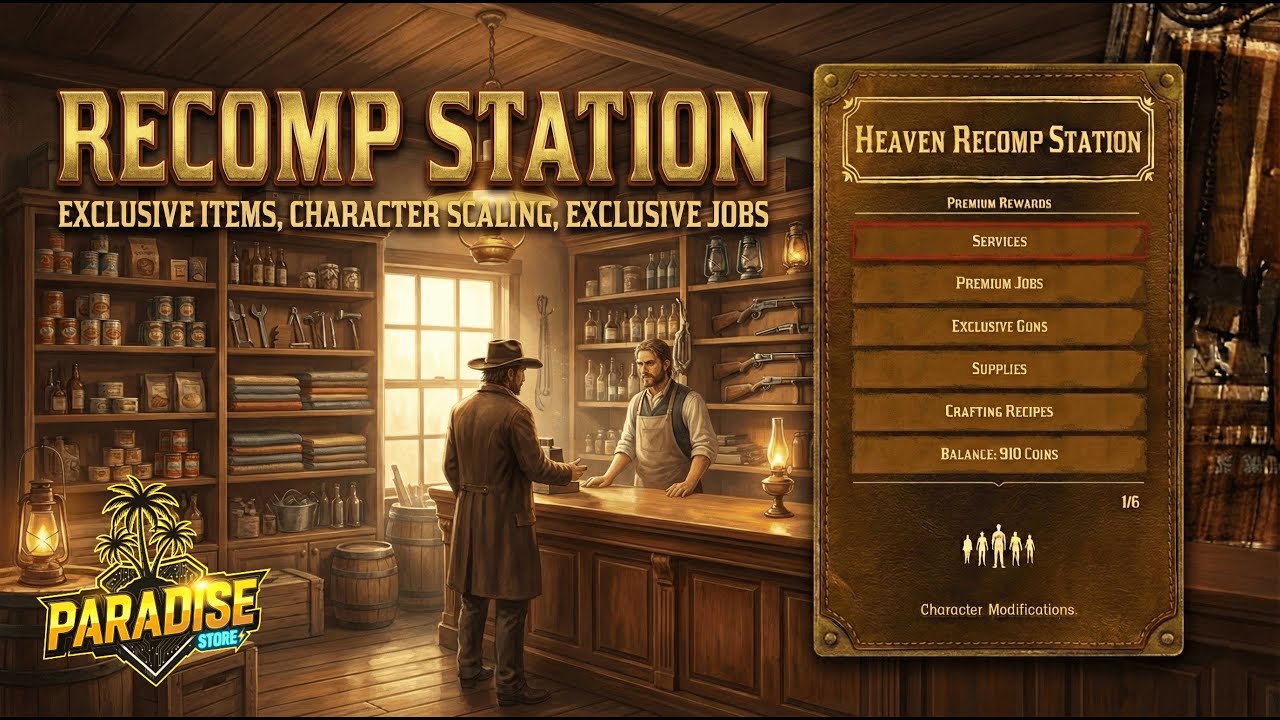 Recomp Station Script RedM | by Paradise Customs