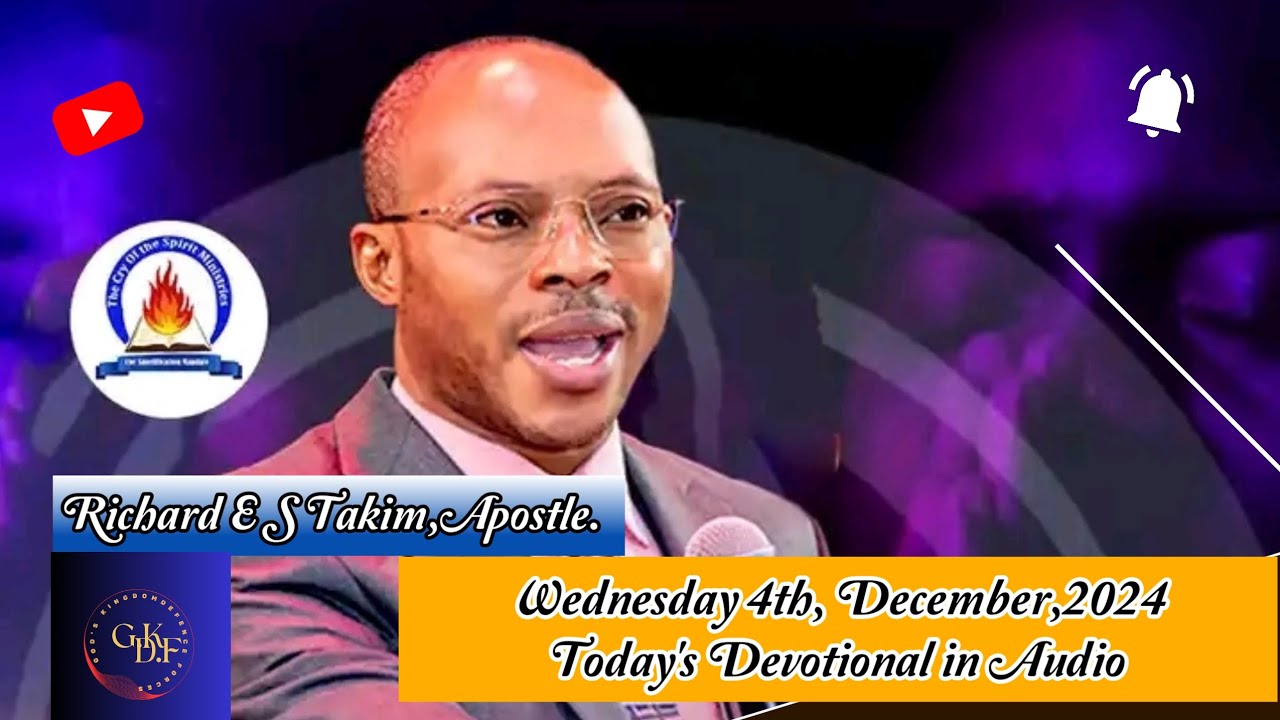 THE CRY OF THE SPIRIT DEVOTIONALS BY APOSTLE RICHARD TAKIM. - YouTube