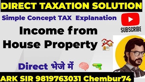 2024University solutions House Property 20marks DEDUCTIONS  DIRECT TAX tybcom sem5 Mcom ARK SIR