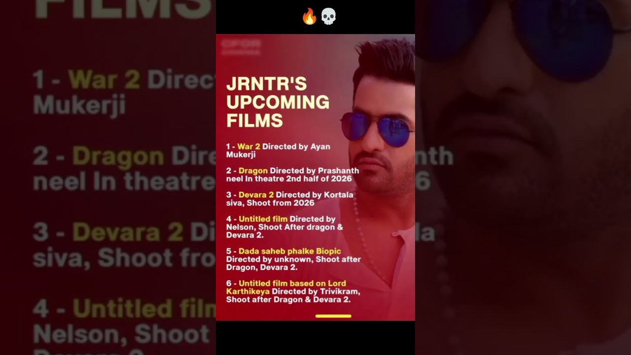 JR NTR UPCOMING MOVIES 🔥🤯 Will rule in Indian cinema 🗿 