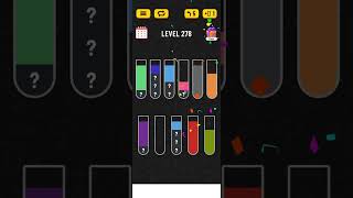 Water Sort puzzle level 278 - Color Puzzle Game (IEC Global Pty Ltd)