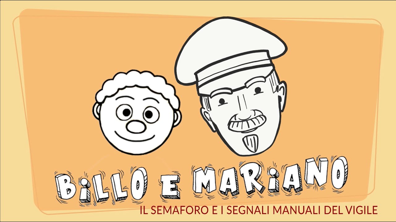 Billo e Mariano. Il semaforo e i segnali manuali del Vigile