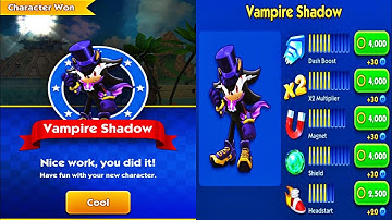 Sonic Dash Vampire Shadow Event Has Started Gameplay (Android,iOS)