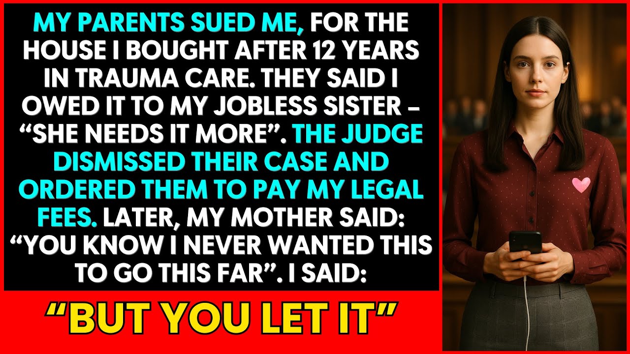 My Parents Took Me to Court Over the House I Bought—They Said My Jobless Sister Deserved It