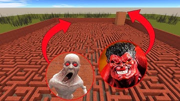 Red Hulk vs SCP 096 – Epic Battle in Garry’s Mod!