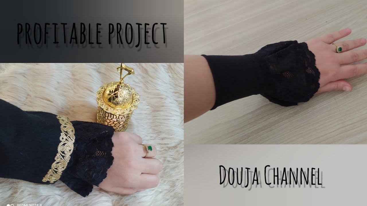 مشروع مربح 💯 طريقة عمل اساور من دانتيل روعة✂️📏