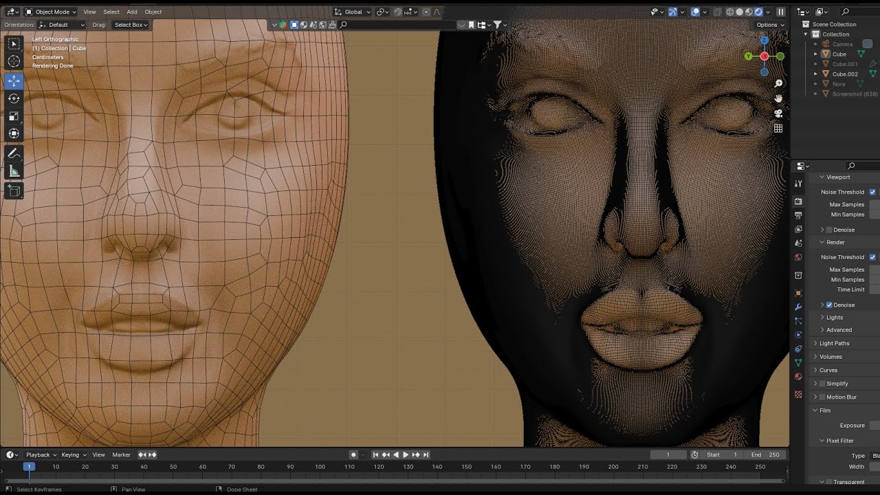 High Poly to Low Poly in Blender. #3d #blender - YouTube