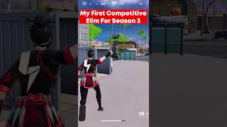 "MY FIRST ELIMINATION" IN COMPETITIVE FORTNITE ☠️ #shorts #fortnite